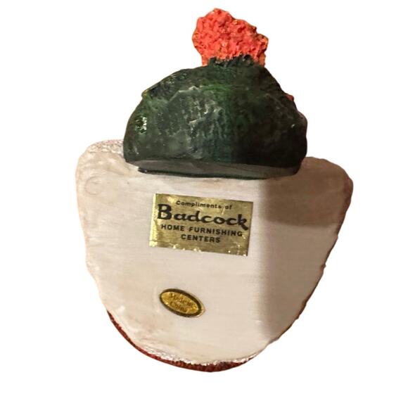 Vintage 2002 Badcock Snowman Stocking Hanger - Picture 3 of 5